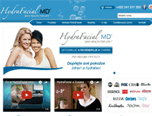 Tablet Screenshot of hydrafacial.cz